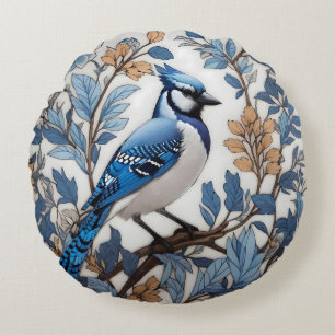 Coussins Ronds Elégant Blue Jay William Morris inspiré