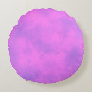 Coussins Ronds Elégant effet nuage Storm motif rose violet