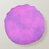 Coussins Ronds Elégant effet nuage Storm motif rose violet (Dos)