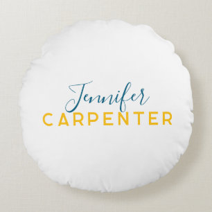 Coussins Ronds Élégant moderne minimaliste professionnel uni