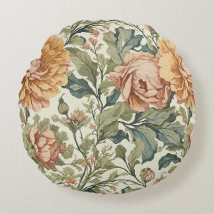 Coussins Ronds Elégant Pastel Colors Vintage Floral
