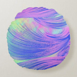 Coussins Ronds Elégante couleur violet Abstrait