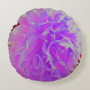 Coussins Ronds Élégante Dahlia Décorative Ultra Violet