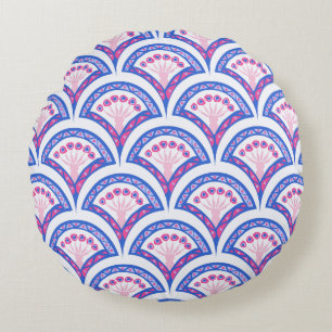Coussins Ronds Élégante œuvre d'art ornementale vintage