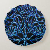 Coussins Ronds Elégante Parties scintillant Bleue Poster de anima (Dos)