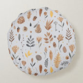 Coussins Ronds éléments botaniques d'inspiration Imaginaire (Dos)