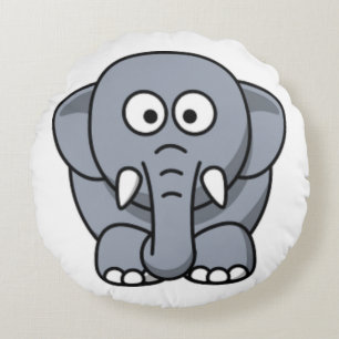 COUSSINS RONDS ÉLÉPHANT GRIS