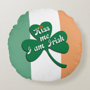 Coussins Ronds Embrasse-moi Je suis irlandais