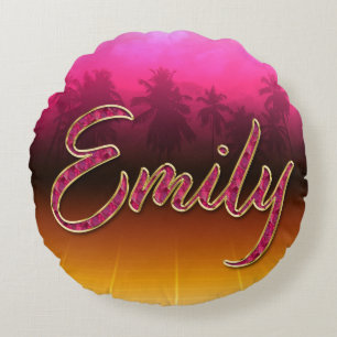 Coussins Ronds Emily Prénom