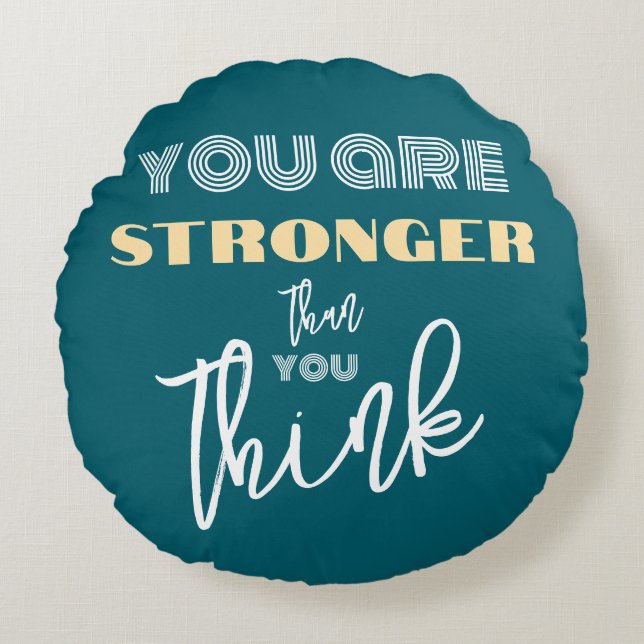 Coussins Ronds Encouragement inspirant (Devant)