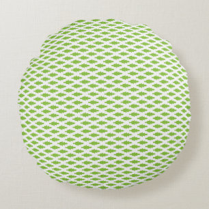 Coussins Ronds Ensemble de dossiers verts botaniques