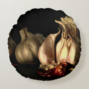Coussins Ronds Épices d'ail et de poivre de Chili
