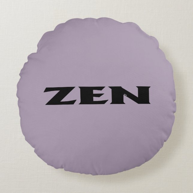 Coussins Ronds Epilateur de Jeu de Poly noir Zen (Devant)