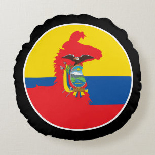 Coussins Ronds Equateur Llama Alpaca Alpaca