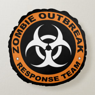 Coussins Ronds Équipe d'intervention de Zombie