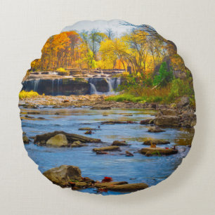 Coussins Ronds États-Unis, Indiana. Cataract Falls State Recreati