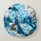 Coussins Ronds Ethereal Velocity: Geometric Cloud & Arrow Fusion (Devant)