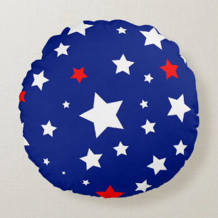 Coussins Ronds Étoile Patriotique