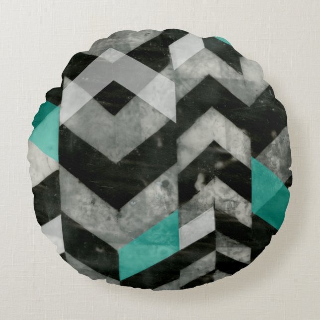 Coussins Ronds Exclusion Chevron II (Devant)