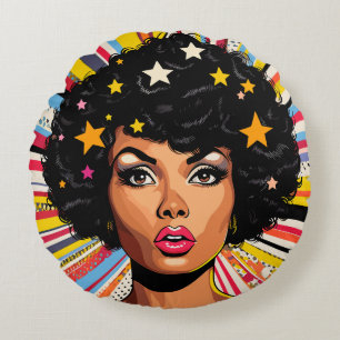 Coussins Ronds Explosion d'art pop
