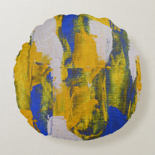 Coussins Ronds Expression Abstraite n° 10 de Michael Moffa