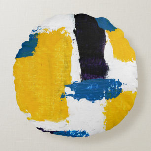 Coussins Ronds Expression Abstraite n° 2 de Michael Moffa