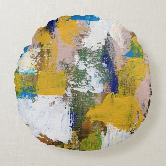 Coussins Ronds Expression Abstraite no 11 de Michael Moffa (Devant)