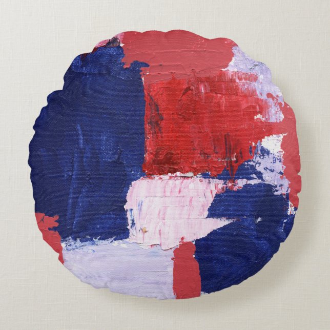 Coussins Ronds Expression Abstraite no 2 de Michael Moffa (Devant)