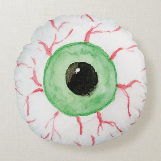Coussins Ronds Eyeball déplaisant (Devant)