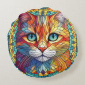 Coussins Ronds Face de chat (Dos)