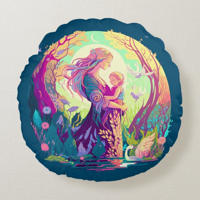 Coussins Ronds Fairy Mother (Devant)