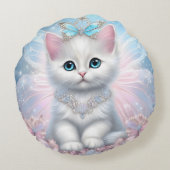 Coussins Ronds Fairy Princess Kitten (Dos)
