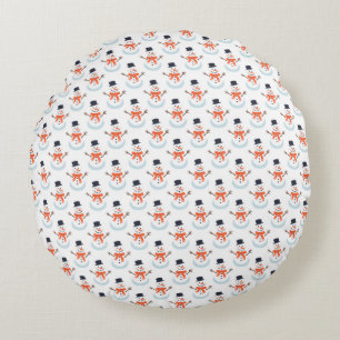Coussins Ronds Faisons un bonhomme de neige !