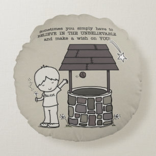 Coussins Ronds Faites un voeu sur vous !