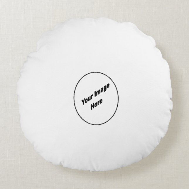 Coussins Ronds Faites votre d'un carreau rond aimable (Devant)