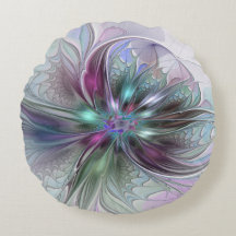 Fantaisie Abstraite Moderne Fleur Fractale Colorée
