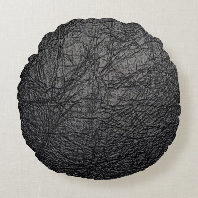 Coussins Ronds Faux Leather (Devant)