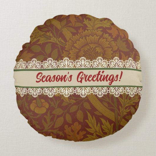 Coussins Ronds Ferme moderne Pays William Morris Holiday (Devant)