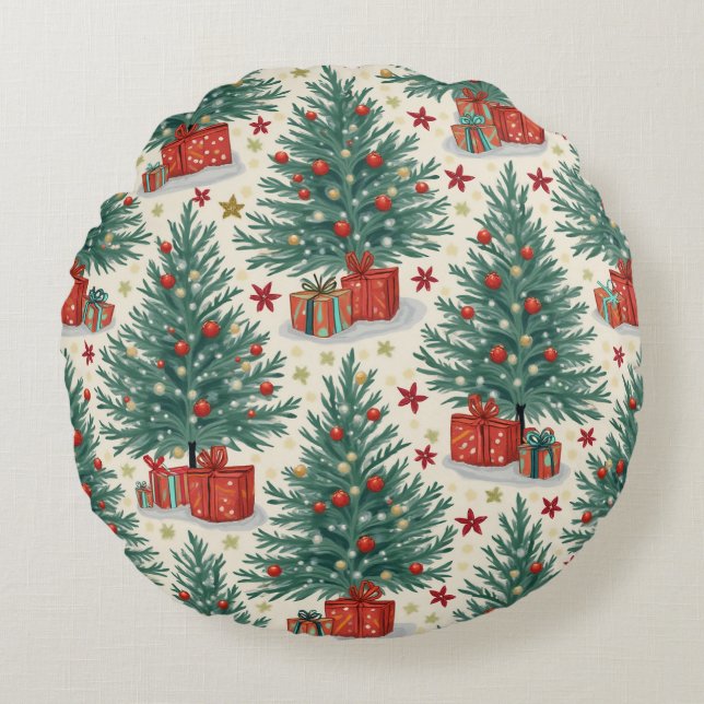 Coussins Ronds fête de noël (Devant)