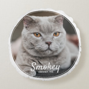 Coussins Ronds Fête de Noël avec animal