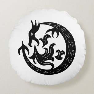 Coussins Ronds Feu de dragon