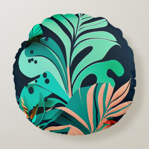 Coussins Ronds feuilles