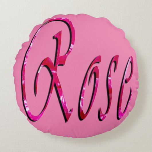 Coussins Ronds Filles Appelées Roses, (Devant)