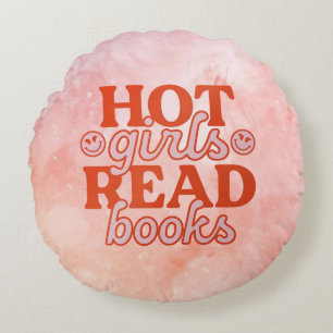 Coussins Ronds Filles Chaudes Lisent Des Livres