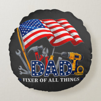 Coussins Ronds Fixer Of All Things Mechanic Dad