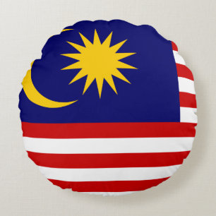 Coussins Ronds Flag malaisien
