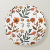 Coussins Ronds Fleur d'automne (Devant)