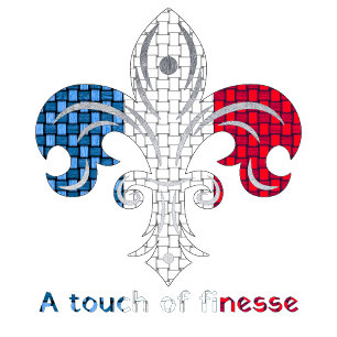 Coussins Ronds Fleur-de-lis