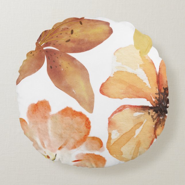 Coussins Ronds Fleur d'orange (Devant)