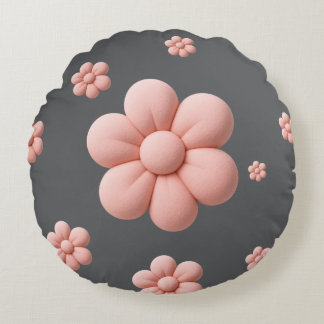 Coussins Ronds Fleur douce Une douce touche de nature